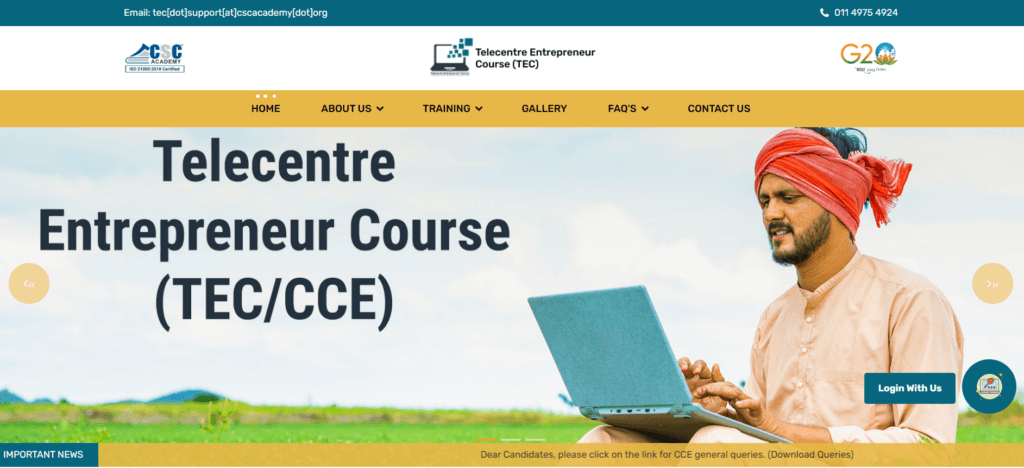 TEC CERTIFICATE REGISTRATION